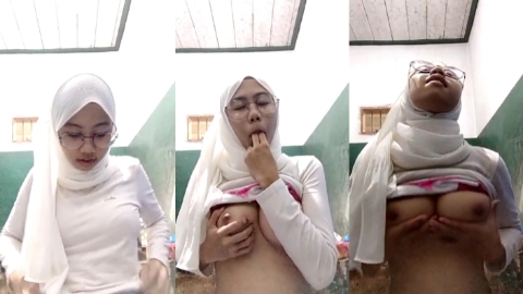 Bokep SMA Hijab Cantik Berkacamata Raba Toket di UKS Sekolah